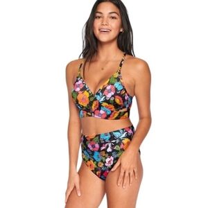 NWT Victoria's Secret Floral Bikini - Multicolor Swim Bottom Size M